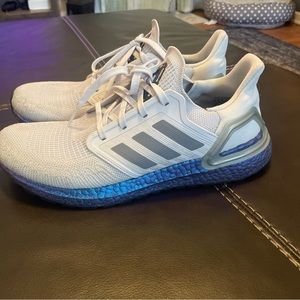 adidas UltraBoost 20 x ISS US National Lab White W/Blue Boost Mens 10
